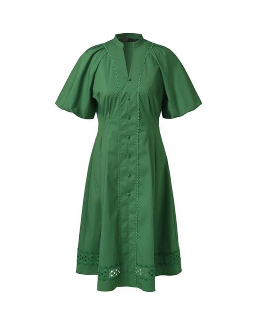 midi trendy dresses for women Ruffled Sleeve Crinkle Midi Dress
