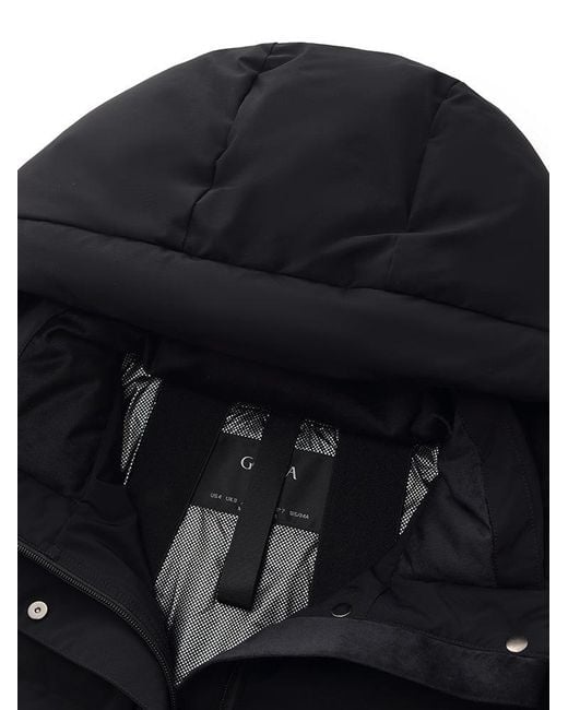 GOELIA Blue Drawstring Hooded Goose Down Jacket