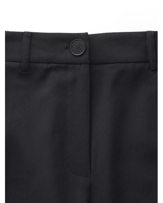GOELIA Blue Stretch Full Length Pants