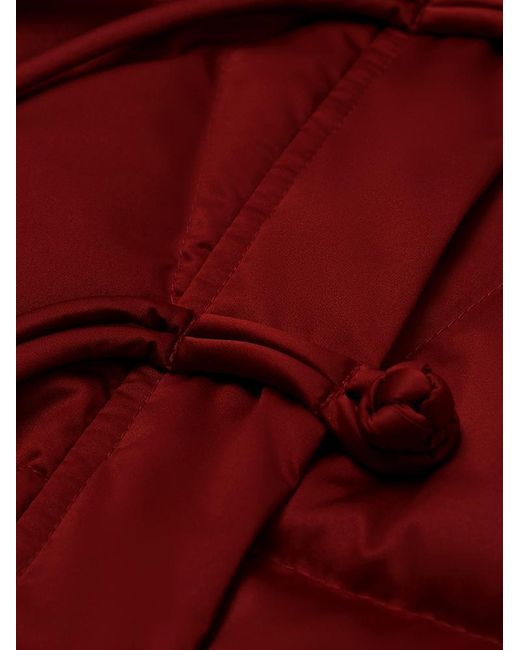 GOELIA Red Short Cheongsam Button Goose Down Garment