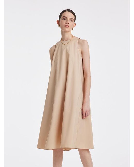 GOELIA Natural Loose A-Line Vest Dress