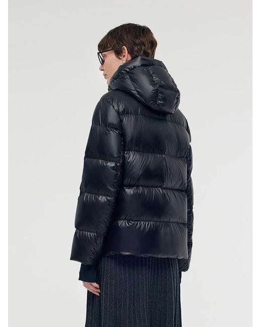 GOELIA Blue Windproof Warm Hooded Goose Down Jacket