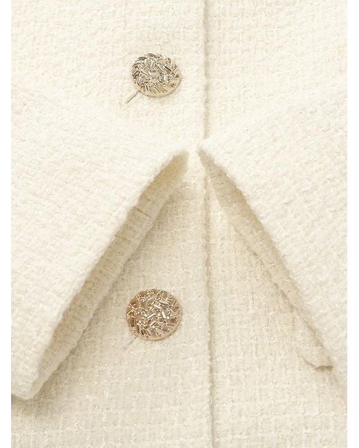 GOELIA Natural Wool Blend Stand Collar Single-Breasted Jacket For Work And Daily