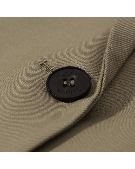 GOELIA Natural Worsted Wool One Button Blazer