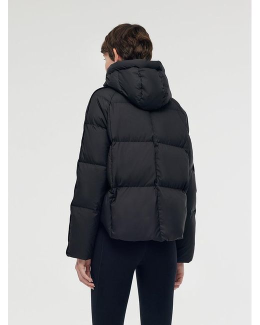 GOELIA Blue Hooded Goose Down Jacket