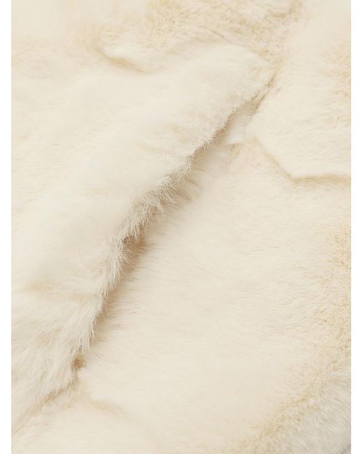 GOELIA Natural Eco-Friendly Fur Wave Cut Peter Pan Collar Short Coat