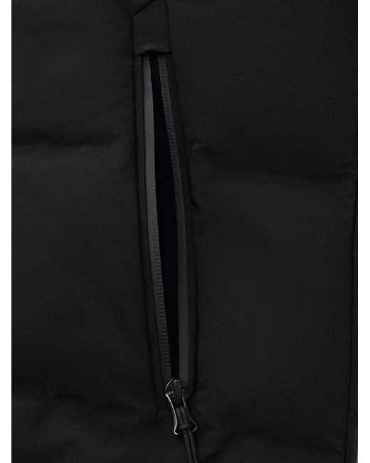 GOELIA Blue Drawstring Hooded Goose Down Jacket