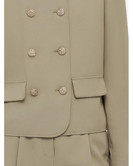 GOELIA Natural Stretch Double-Breasted Jacket