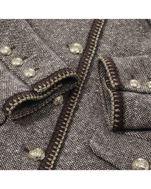 GOELIA Gray Wool Single-Breasted Jacket