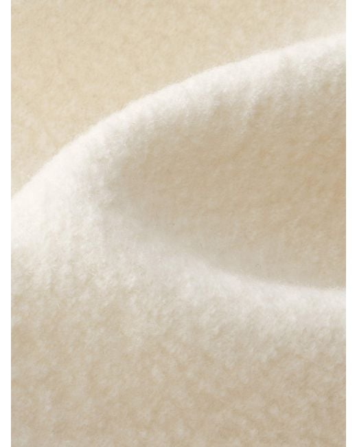 GOELIA White 100% Wool Contrast Trim Crop Jacket