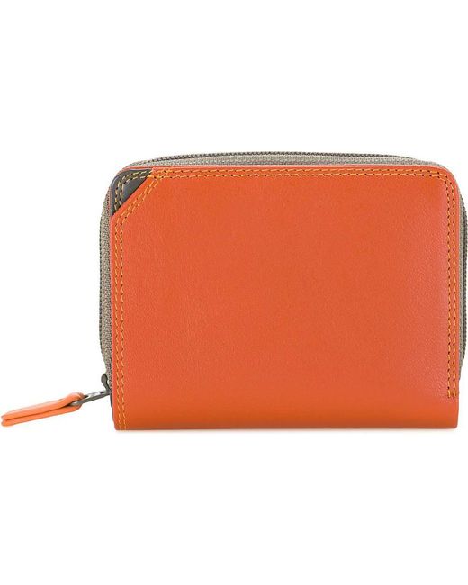 Mywalit , Small Wallet Geldbörse Leder 10 Cm in Orange | Lyst DE
