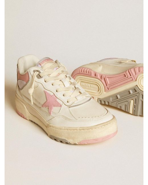 Golden Goose Deluxe Brand Natural Forty2 With Star And Leather Heel Tab for men