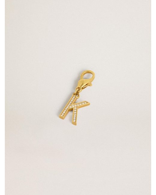 Golden Goose Letter K Charm in Natural | Lyst