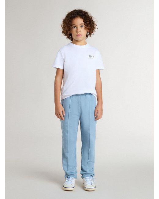 Golden Goose Deluxe Brand Blue Boys' Light Printed Joggers