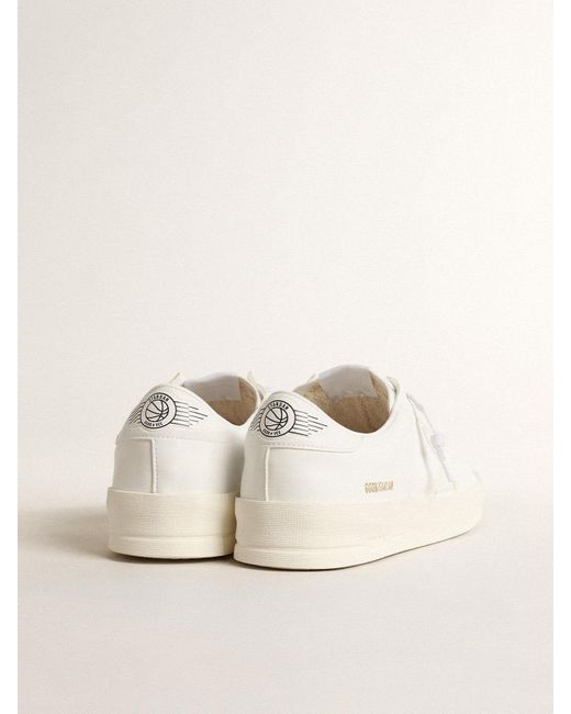 Stardan Uomo Bio-Based Con Stella E Talloncino Bianchi, Uomo, Taglia di Golden Goose Deluxe Brand in Natural