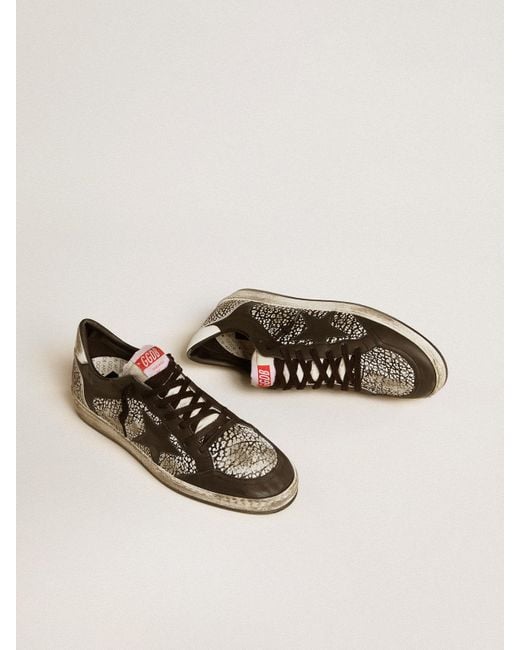 Ball Star Pour Homme En Cuir À Imprimé Éléphant Avec Étoile En Cuir Noir, Homme, Taille Golden Goose Deluxe Brand pour homme en coloris Brown