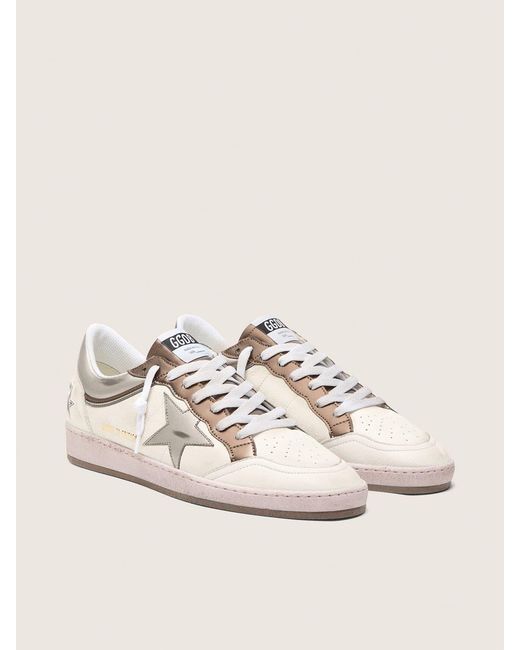 Ball Star Ltd Pour Homme En Cuir Nappa Avec Étoile Et Empiècements Biosourcés Lamés, Homme, Taille Golden Goose Deluxe Brand pour homme en coloris Natural