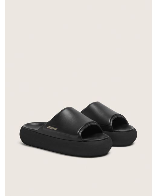Golden Goose Deluxe Brand Black Space-Star Slide Slip-Ons for men