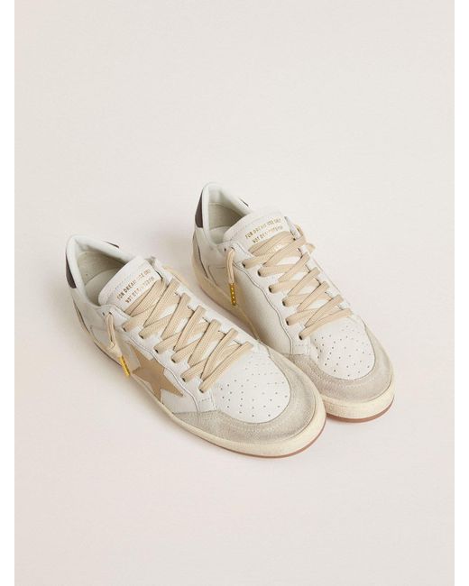 Ball Star Ltd Donna Con Stella Dorata E Talloncino Nero, Donna, Taglia di Golden Goose Deluxe Brand in Natural