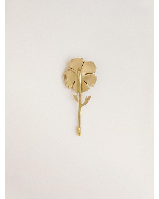 Broche Dorée Au Design Floral, Taille Golden Goose Deluxe Brand en coloris Natural
