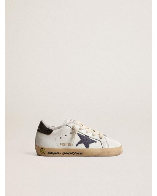 Golden Goose Super Star Junior in Natural Lyst
