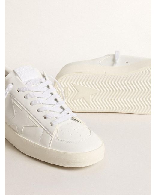 Stardan Uomo Bio-Based Con Stella E Talloncino Bianchi, Uomo, Taglia di Golden Goose Deluxe Brand in Natural