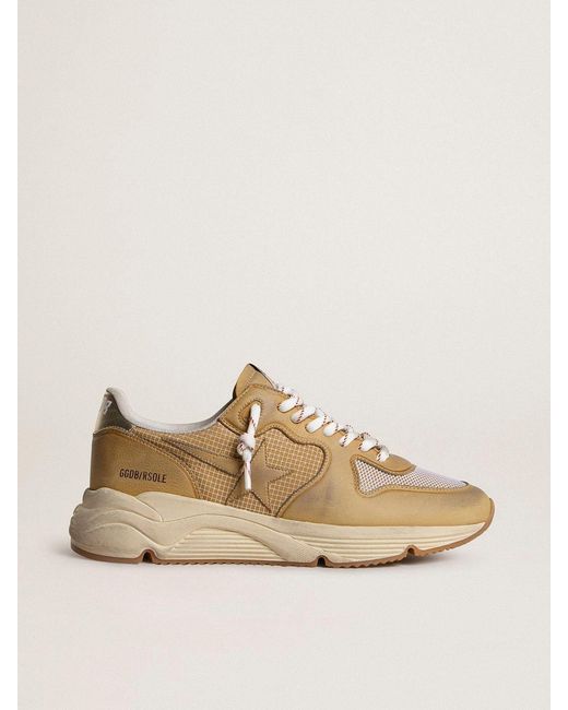 Running Sole En Cuir Nubuck Avec Étoile En Cuir, Homme, Taille Golden Goose Deluxe Brand pour homme en coloris Natural