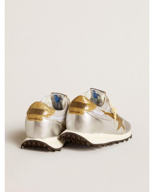 【関税&送料込】Golden Goose Sneaker Marathon In Nylon Ripst Men's Marathon with black ripstop nylon upper and silver star