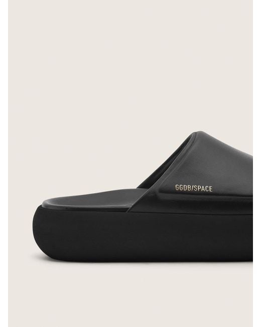 Golden Goose Deluxe Brand Black Space-Star Slide Slip-Ons for men