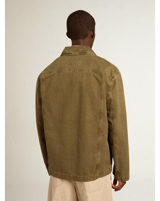 Golden Goose Deluxe Brand Green Colored Cotton Shirt