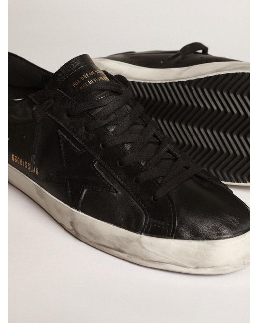 Golden Goose Deluxe Brand Black Super-Star for men