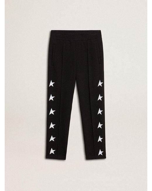 Pantalon De Jogging Noir Garçon Avec Étoiles Blanches, Taille Golden Goose Deluxe Brand en coloris Black