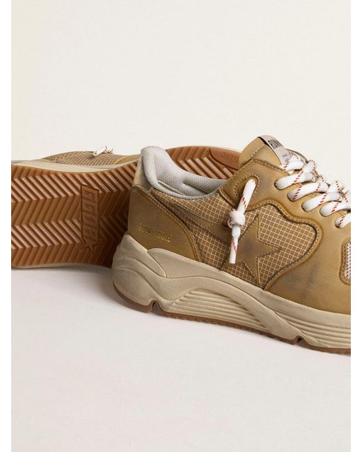 Running Sole En Cuir Nubuck Avec Étoile En Cuir, Homme, Taille Golden Goose Deluxe Brand pour homme en coloris Natural
