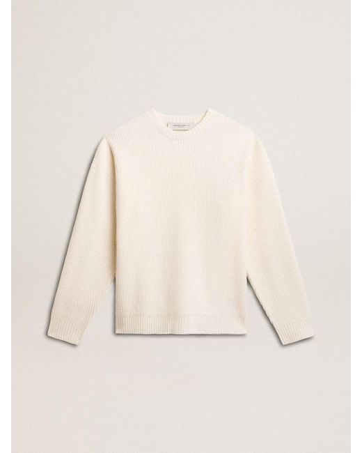 Golden Goose Deluxe Brand Natural Crew-Neck Sweater for men