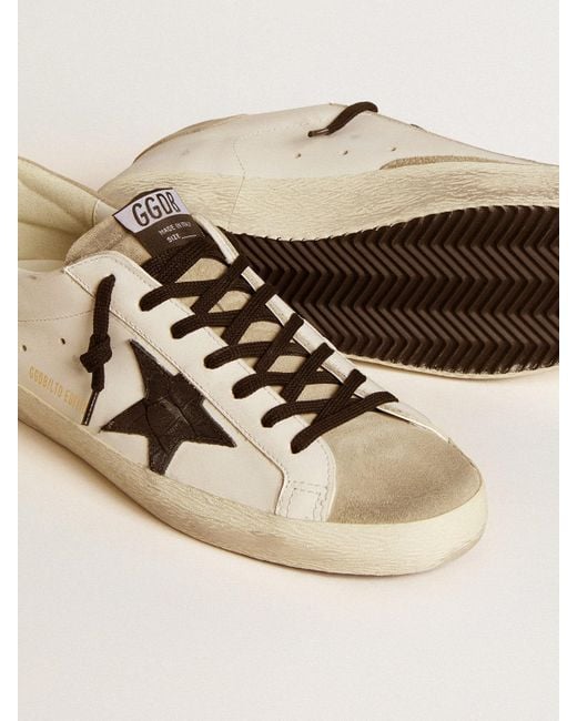 Golden Goose Super-Star Ltd With Croc-Print Leather Star And