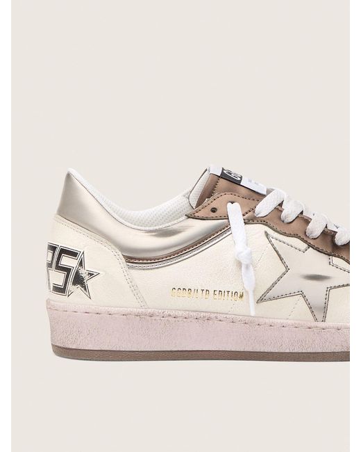 Ball Star Ltd Pour Homme En Cuir Nappa Avec Étoile Et Empiècements Biosourcés Lamés, Homme, Taille Golden Goose Deluxe Brand pour homme en coloris Natural
