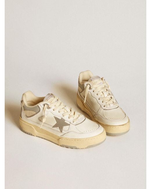 Golden Goose Deluxe Brand Natural Chunky Low-Top Leather Sneakers