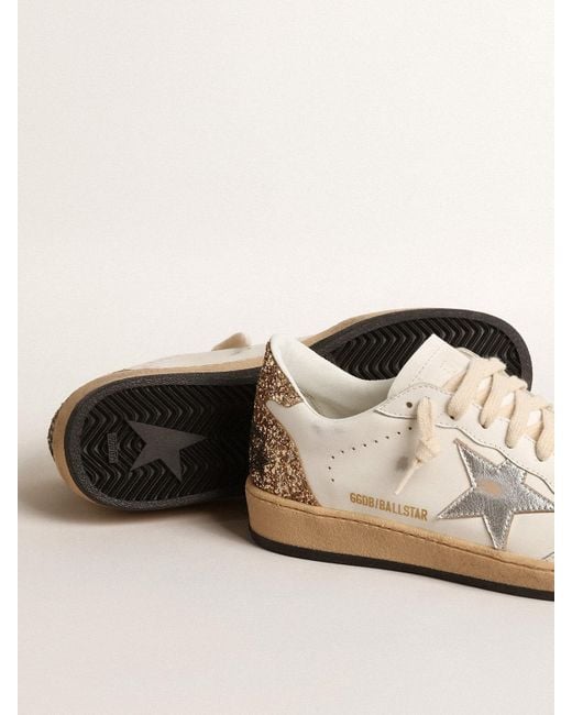 【Golden 】Deluxe Brand Ball Star シルバー Luxury women's sneakers - Ballstar Golden Goose white