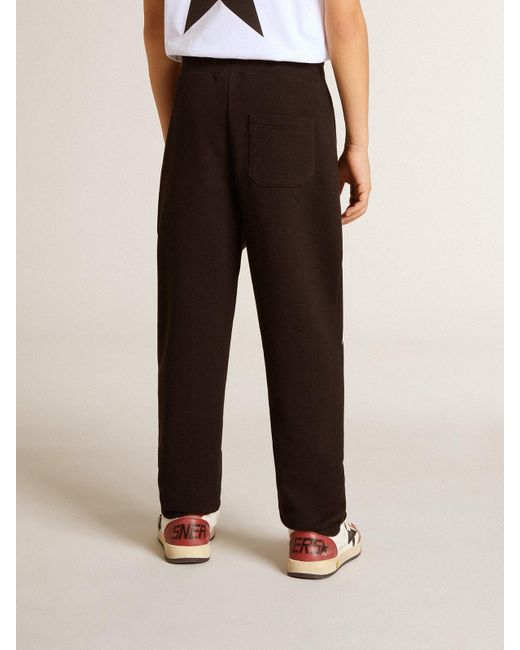 Pantalon De Jogging Noir Garçon Avec Étoiles Blanches, Taille Golden Goose Deluxe Brand en coloris Black