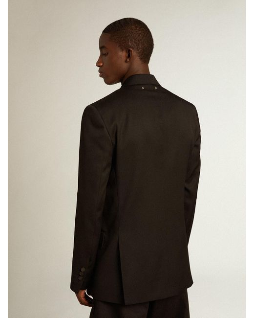 Blazer Croisé Noir Pour Homme Avec Fermeture Boutonnée, Homme, Taille Golden Goose Deluxe Brand pour homme en coloris Black