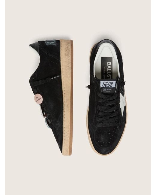 Ball Star Ltd Pour Homme En Cuir Velours Noir Avec Lacets Skins, Homme, Taille Golden Goose Deluxe Brand pour homme en coloris Black