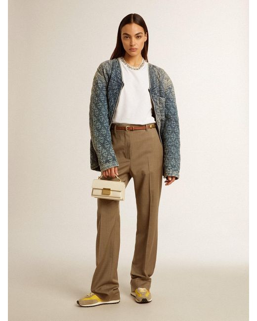 Giacca Blu Trapuntata Da Donna di Golden Goose Deluxe Brand in Blue