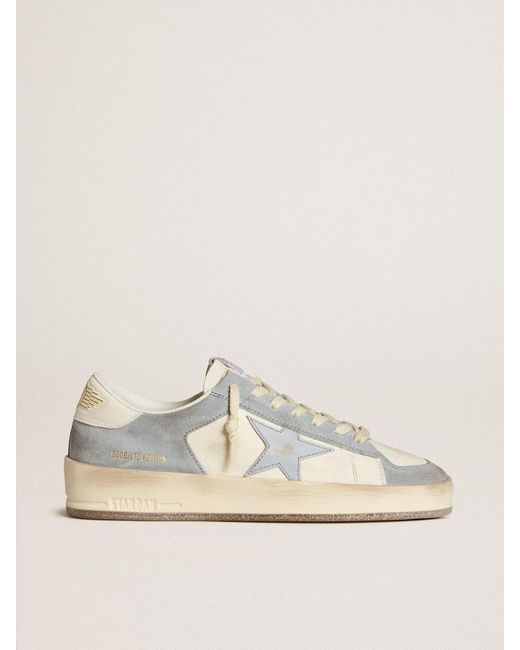 Stardan Ltd En Cuir Nappa Et En Daim Avec Étoile En Cuir Et Contrefort En Cuir Nappa, Femme, Taille Golden Goose Deluxe Brand en coloris Natural