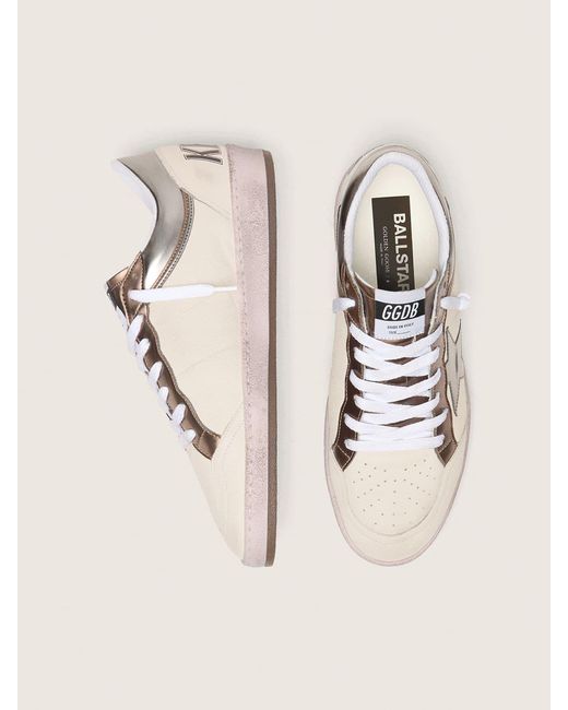 Ball Star Ltd Pour Homme En Cuir Nappa Avec Étoile Et Empiècements Biosourcés Lamés, Homme, Taille Golden Goose Deluxe Brand pour homme en coloris Natural