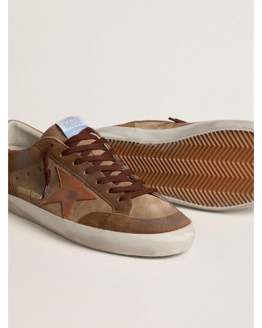 Super-Star Uomo di Golden Goose Deluxe Brand in Brown da Uomo