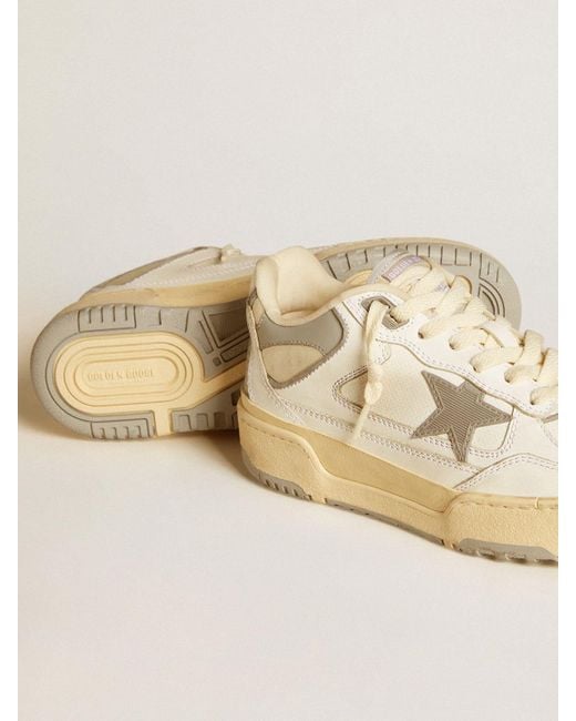 Golden Goose Deluxe Brand Natural Chunky Low-Top Leather Sneakers