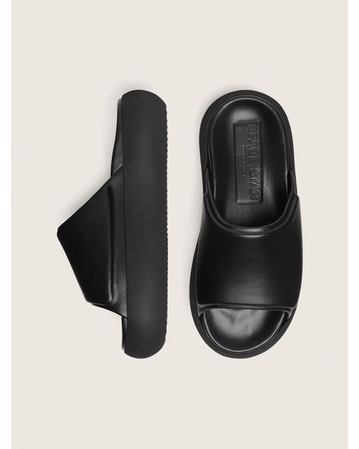 Golden Goose Deluxe Brand Black Space-Star Slide Slip-Ons for men