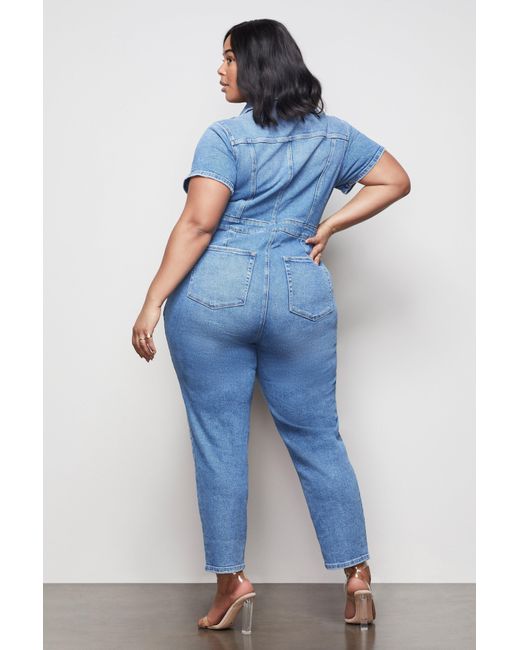 GOOD AMERICAN Denim The Fit For Success Jumpsuit in Blue - Save 12% - Lyst