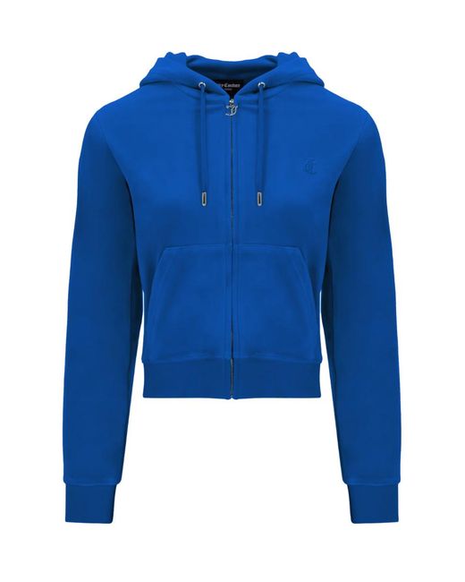 Juicy Couture Robertson Classic Velour Hoodie in Blue Lyst