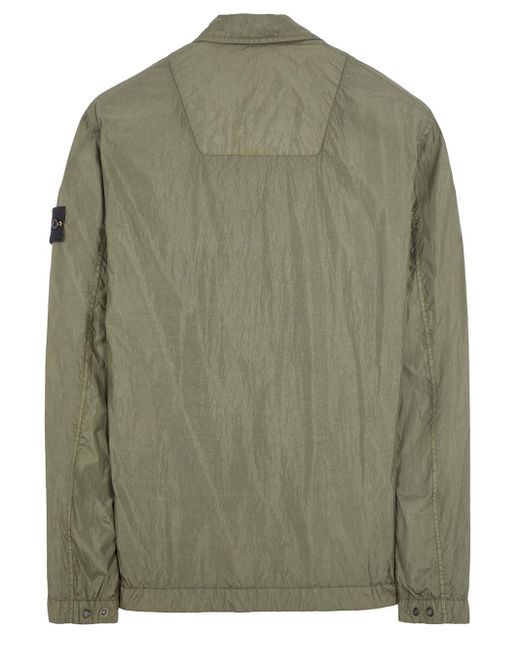 Stone Island Green 10522 Garment Dyed Crinkle Reps R-ny for men